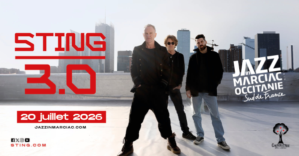 Sting le 20 juillet 2026 à Marciac !