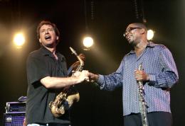 John Zorn & Ravi Coltrane © Francis Vernhet